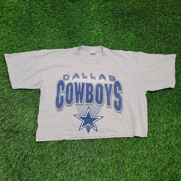 VTG 1992 Logo 7 Cowboys Tee EXTREME Boxy Crop Fit Single Stitch USA XL (Flawed) - Picture 1 of 9